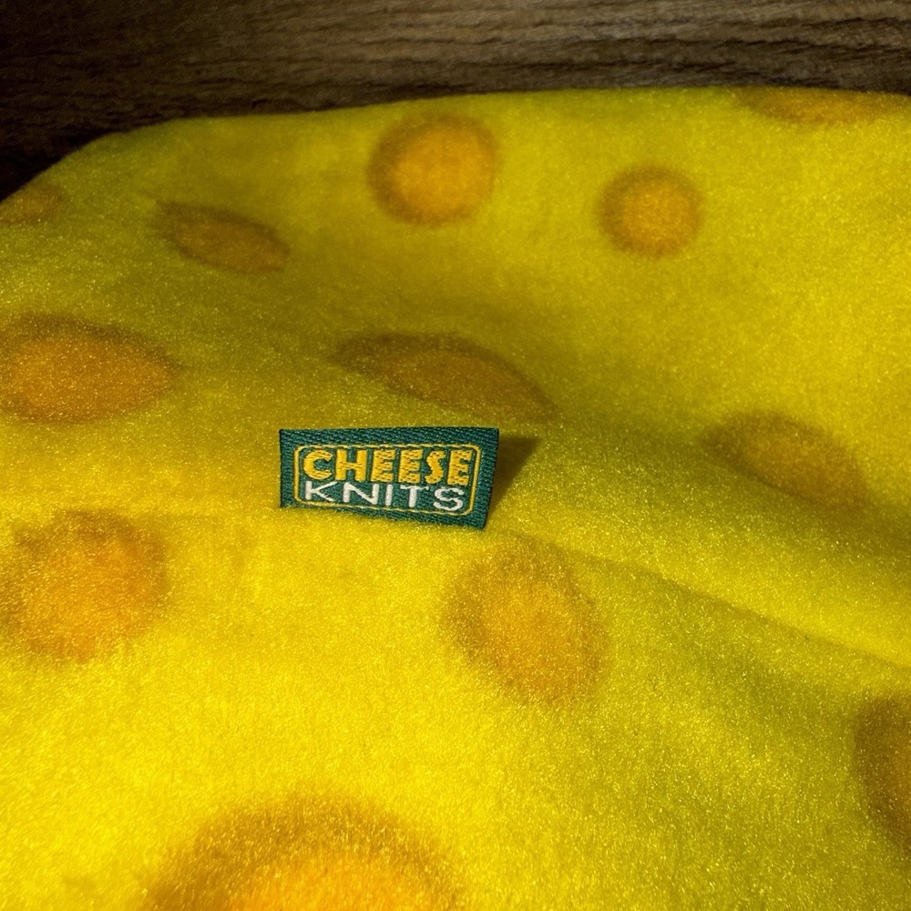 Cheese Beanie Reversible Fleece/Knit Green Bay Packers Fans‎ Wisconsin OS NWT - Picture 4 of 7